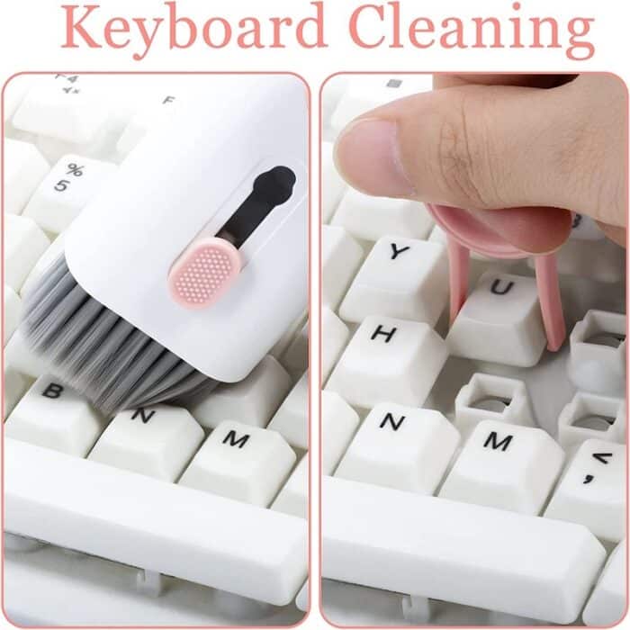 keyboard Kit, keyboard cleaning kit, Keyboard brush, Keycap puller, Cleaning swabs, Rubbing alcohol, Cleaning solution